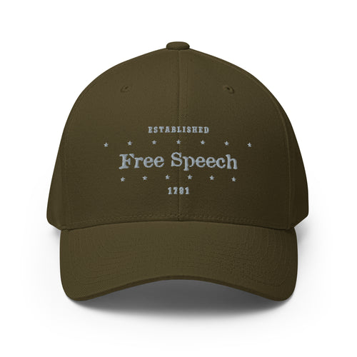 Free Speech Fitted Baseball Hat