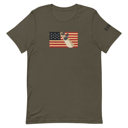 Snowboard Flag Tee - libertarian tshirts